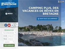 Tablet Screenshot of campingplus.fr